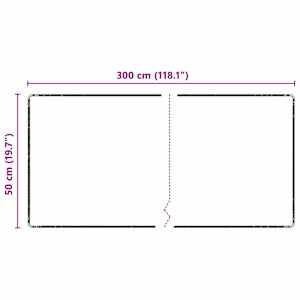 Běhoun Šedá 50 x 300 cm 100% Polypropylenový Tuf - obrázek 7