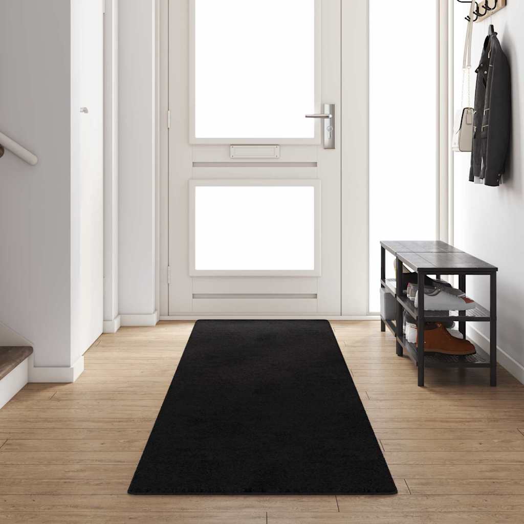  Covoare - Runner din covor Negru 80 x 400 cm 100% Polipropilenă Tuft