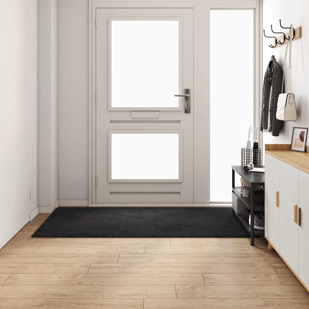 vidaXL Tapijt Loper Zwart 100 x 200 cm 100% Polypropylene Tuft