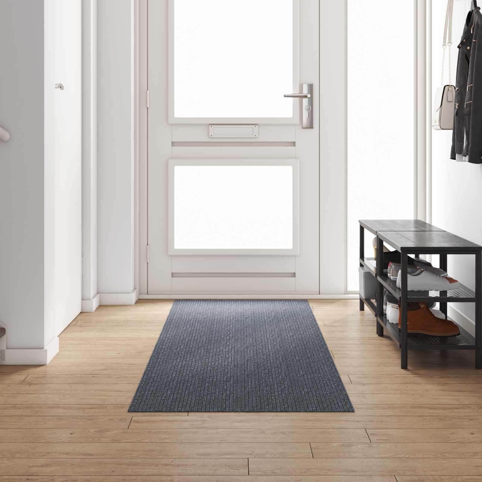 vidaXL Runner din covor Gri 80 x 300 cm țesătură