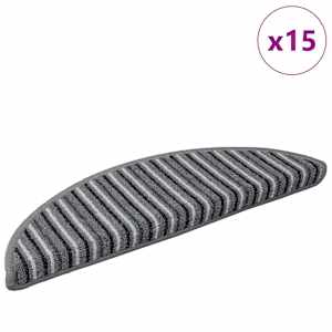 Samolepicí schodové rohože 15 pcs Šedá 56 x 17 x 3 cm - obrázek 3