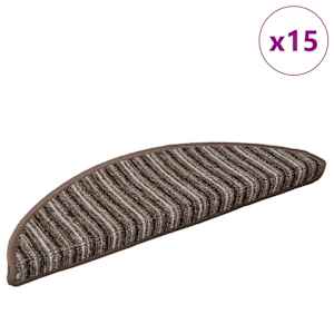 Samolepicí schodové rohože 15 pcs Hnědá 56 x 17 x 3 cm - obrázek 3