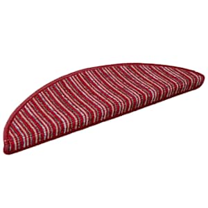vidaXL Iseliimuvad treppimatid 15 tk 56 x 17 x 3 cm Non-Slip Punane