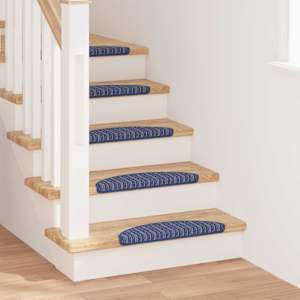 Samolepicí schodové rohože 15 pcs Modrá 56 x 17 x 3 cm - obrázek 1