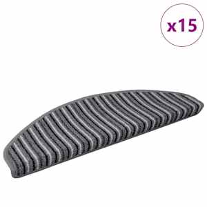 Samolepicí schodové rohože 15 pcs Šedá 65 x 21 x 4 cm - obrázek 3