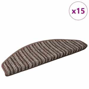 Samolepicí schodové rohože 15 pcs Hnědá 65 x 21 x 4 cm - obrázek 3