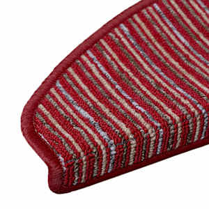 Samolepicí schodové rohože 15 pcs Červená 65 x 21 x 4 cm - obrázek 8