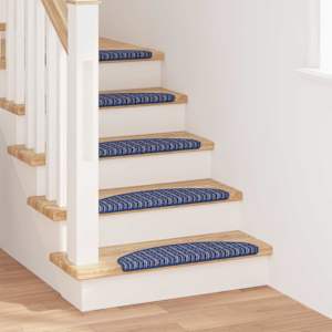 Samolepicí schodové rohože 15 pcs Modrá 65 x 21 x 4 cm - obrázek 1
