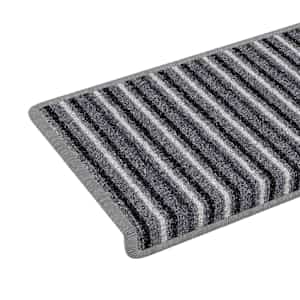 Samolepicí schodové rohože Pruhovaný 15 pcs Šedá 65 x 21 x 4 cm - obrázek 8