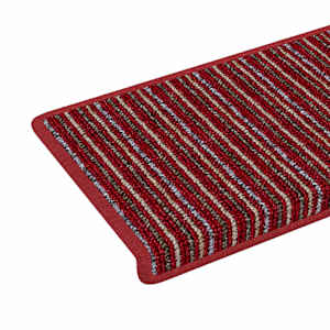 Samolepicí schodové rohože 15 pcs Červená 65 x 21 x 4 cm - obrázek 8