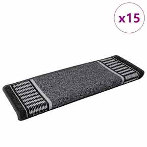 Samolepicí schodové rohože 15 pcs Antracit 65 x 21 x 4 cm - obrázek 3