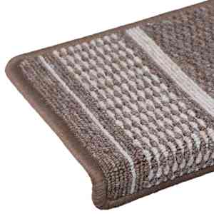 Samolepicí schodové rohože 15 pcs Hnědá 65 x 21 x 4 cm - obrázek 8