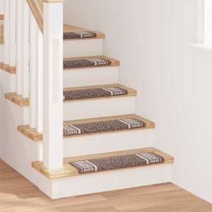 Samolepilni stopniščni tepihi 15 kos 65 x 21 x 4 cm Non-Slip