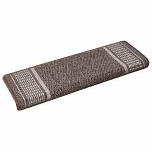 Samolepicí schodové rohože 15 pcs Hnědá 65 x 21 x 4 cm - obrázek 2