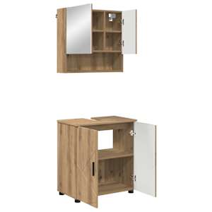 vidaXL Vannitoa m&ouml;&ouml;bleset 2 tk K&auml;sit&ouml;&ouml;puu 61 x 35 x 64 cm