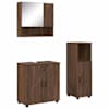 vidaXL Vannitoa m&ouml;&ouml;bleset 3 tk Pruun tamme 61 x 35 x 64 cm