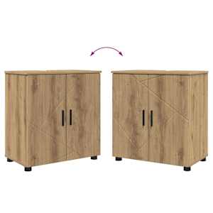 Sada koupelnového nábytku 3 ks Artisanový dub 61 x 35 x 64 cm - obrázek 12