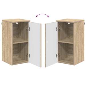 Sada koupelnového nábytku Nástěnný s úložištěm 5 pcs Sonoma dub - obrázek 16