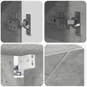 Sada koupelnového nábytku Nástěnný 5 pcs Betonově šedá - obrázek 11