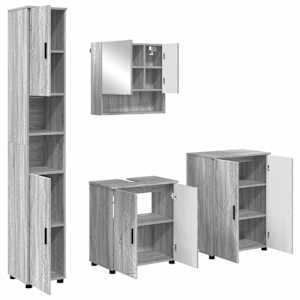 vidaXL Vannitoa m&ouml;&ouml;bleset 4 tk Hall Sonoma 61 x 35 x 64 cm