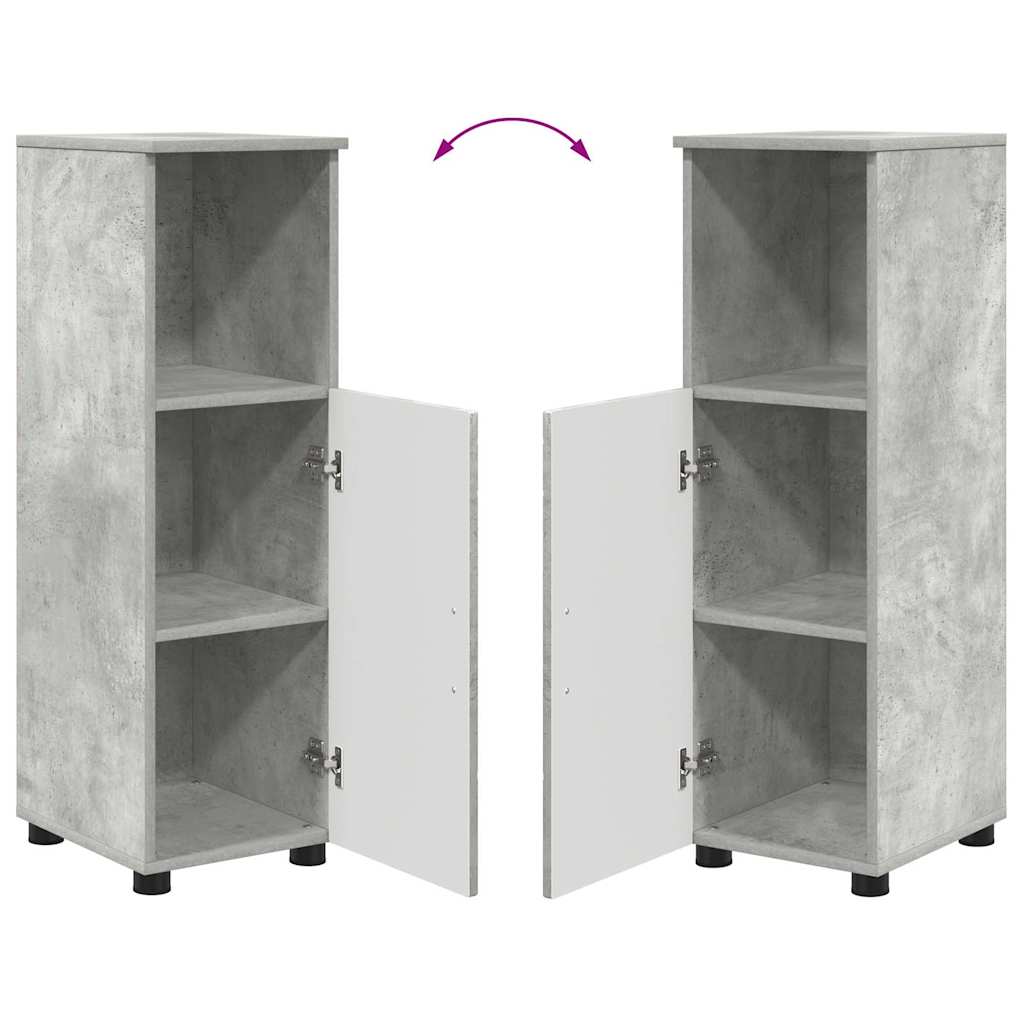 Komplet pohištva za kopalnico s predalom 3 pcs Betonsko siva - slika 13