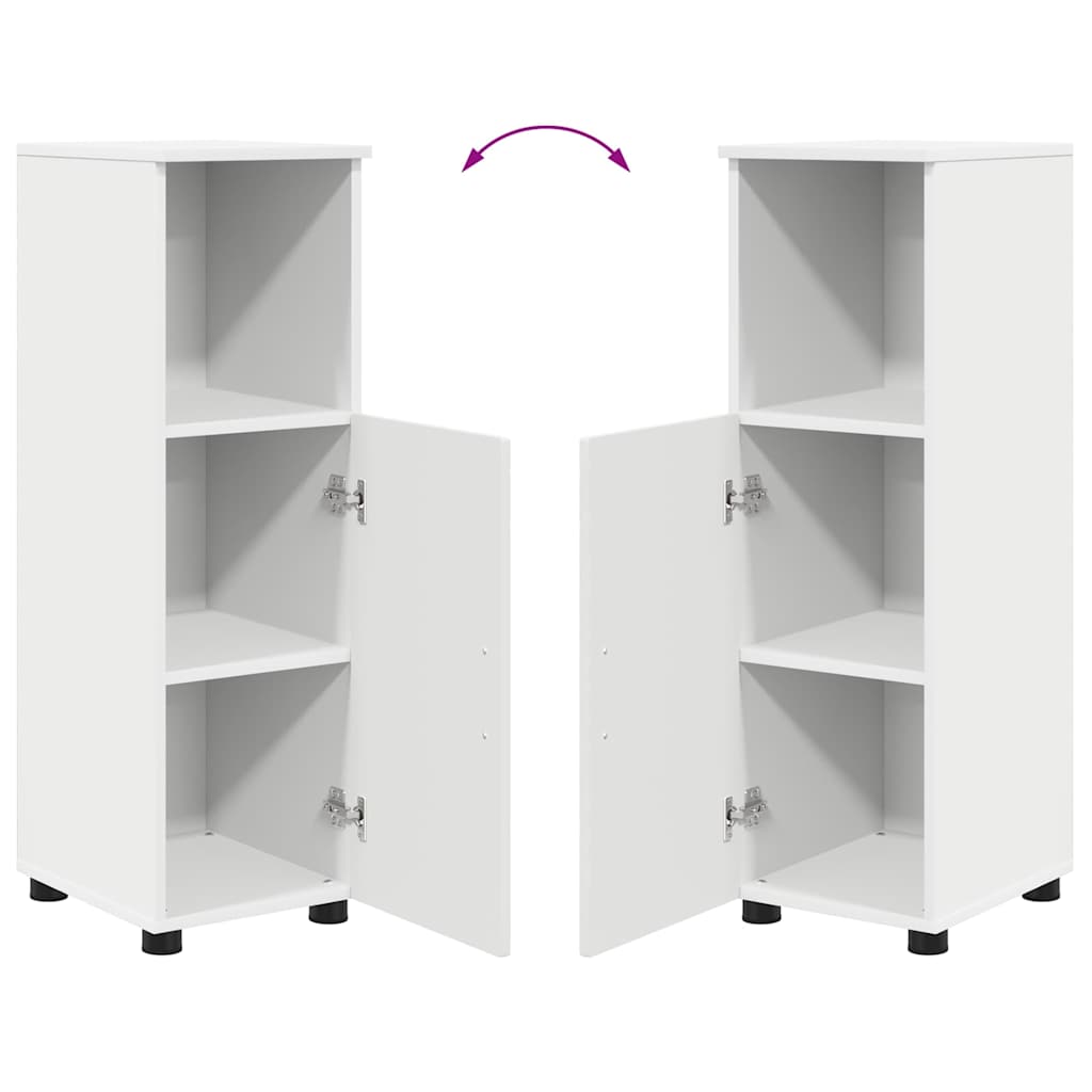 Komplet pohištva za kopalnico s predalom s polico 4 pcs Bela - slika 13