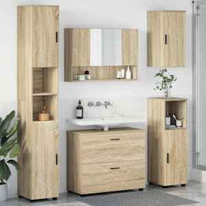 Sada koupelnového nábytku 5 ks Sonoma dub 35 x 30 x 192 cm - obrázek 1