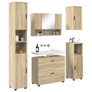 Sada koupelnového nábytku 5 ks Sonoma dub 35 x 30 x 192 cm - obrázek 3