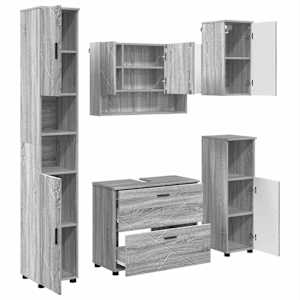 vidaXL Vannitoa m&ouml;&ouml;bleset 5 tk Hall Sonoma 35 x 30 x 192 cm