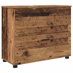 vidaXL Vannitoa m&ouml;&ouml;bleset 5 tk Vana puit 35 x 30 x 192 cm