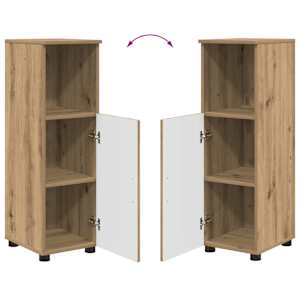 Sada koupelnového nábytku 5 ks Artisanový dub 35 x 30 x 192 cm - obrázek 15
