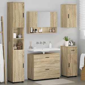 Sada koupelnového nábytku 5 ks Sonoma dub 35 x 30 x 192 cm - obrázek 4