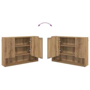 Sada koupelnového nábytku 5 ks Artisanový dub 35 x 30 x 192 cm - obrázek 12