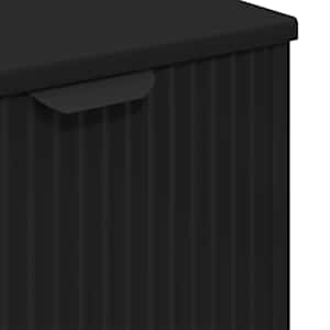 Sada koupelnového nábytku 3 pcs Černá Skládané dřevo a kov - obrázek 11