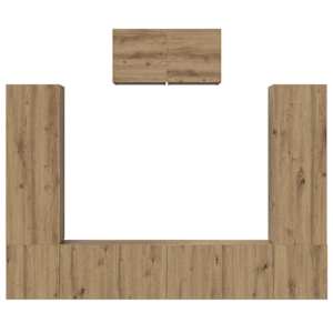 Sestava TV skříněk 7 pcs Artisanový dub kompozitní dřevo - obrázek 8