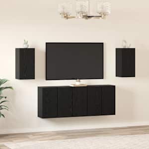 Sestava TV skříněk Nástěnný 7 pcs Černý dub 30,5 x 30 x 60 cm