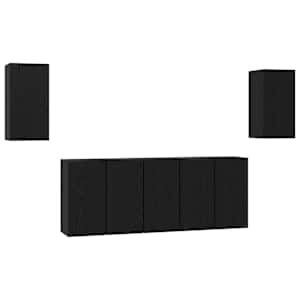 Sestava TV skříněk Nástěnný 7 pcs Černý dub 30,5 x 30 x 60 cm - obrázek 2
