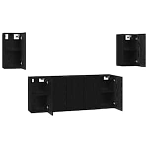 Sestava TV skříněk Nástěnný 7 pcs Černý dub 30,5 x 30 x 60 cm - obrázek 6