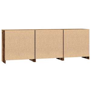 Servírovací skříň 3 ks Staré dřevo 70 x 41 x 75 cm - obrázek 9