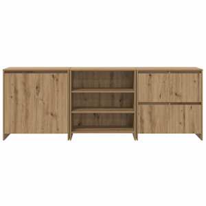 Servírovací skříň 3 pcs Artisanový dub 70 x 41 x 75 cm - obrázek 7