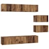 vidaXL Telerikapi komplekt 6 tk 80 x 30 x 30 cm Vana puit