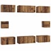 vidaXL Telerikapi komplekt 8 tk 80 x 30 x 30 cm Vana puit