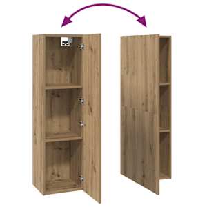 Nástěnná skříň na TV 4 pcs Artisanový dub kompozitní dřevo - obrázek 14