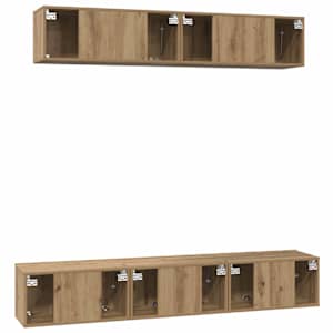 Sestava TV skříněk 5 pcs Artisanový dub Kompozitní dřevo - obrázek 9