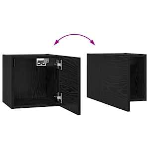 Sestava TV skříněk Nástěnný 8 pcs Černý dub kompozitní dřevo - obrázek 15