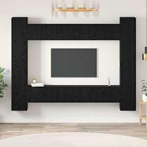 Sestava TV skříněk Nástěnný 10 pcs Černý dub 30,5 x 30 x 90 cm - obrázek 1