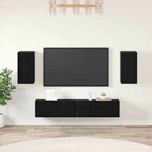 Sestava TV skříněk Nástěnný 4 pcs Černý dub kompozitní dřevo - obrázek 1
