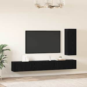 Sestava TV skříněk se zásuvkou 4 pcs Černý dub kompozitní dřevo - obrázek 4