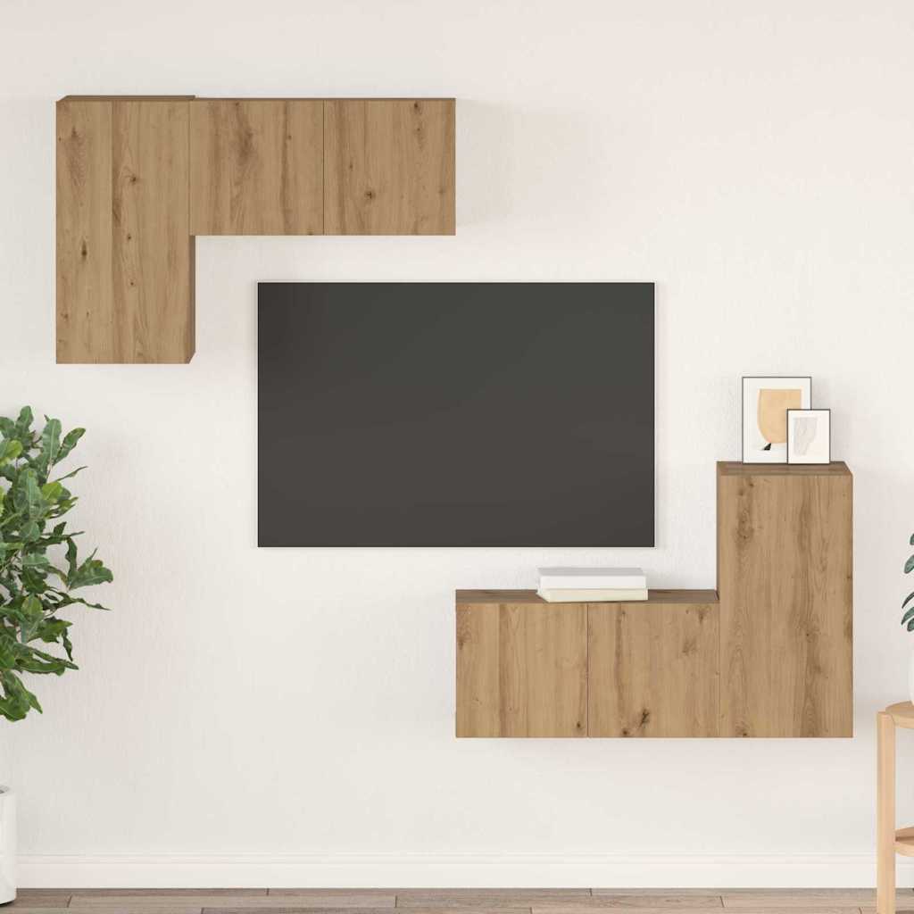 Telerikapi komplekt riiuliga 4 pcs käsitöötamm 60 x 30 x 30 cm