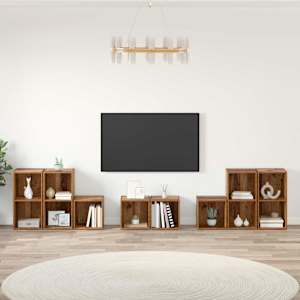 Set TV omar Namestitev na steno 8 pcs Star les Konstruiran les